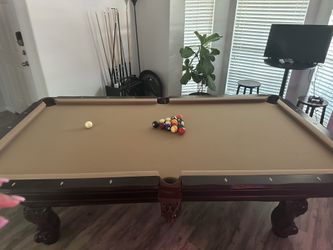 Standard Pool Table And Accessories