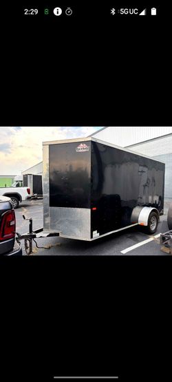Nice Rock Solid 6X12 2019 Enclosed Trailer With The Ramp Door And Side Door