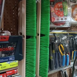 Tough Guy 24" Plastic Sweep Green Synthetic Fine.  Each One 