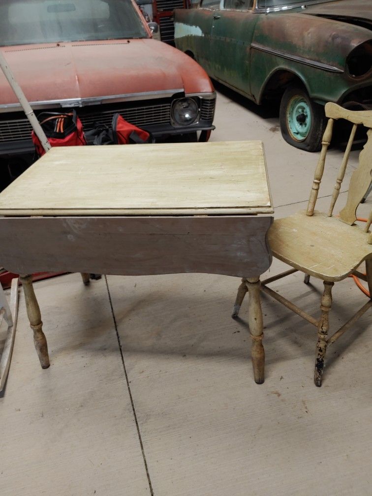 Antique Fold Up Table