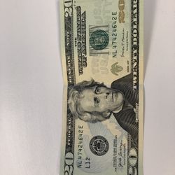 Rare Unique Serial # $20 Bill