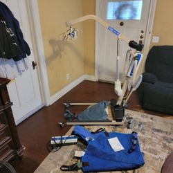 Invacare RPL450 Reliant Battery Powered Patient Lift With Power Opening Low Base 450 Lbs Weight Capacity 