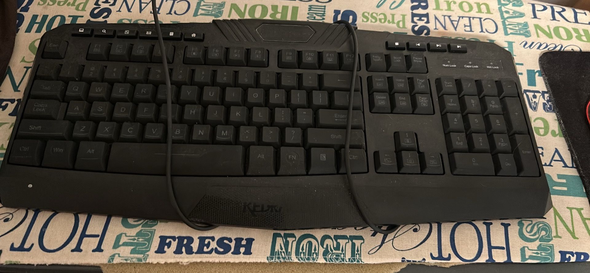 Keyboard And Mouse With Mouse Pad