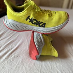 Hoka  One One Carbon X2 Women’s Lightweight Lace - Up Sneakers Yellow Multi Size 11.