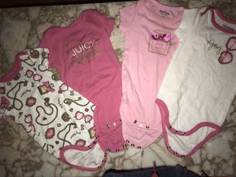 Juicy couture onesies 6/9months never worn