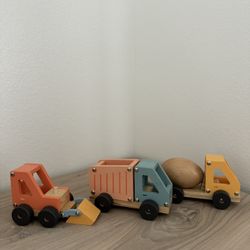 Toddler Wooden Toy Trucks 