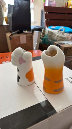 Cat paw flower vase home decor