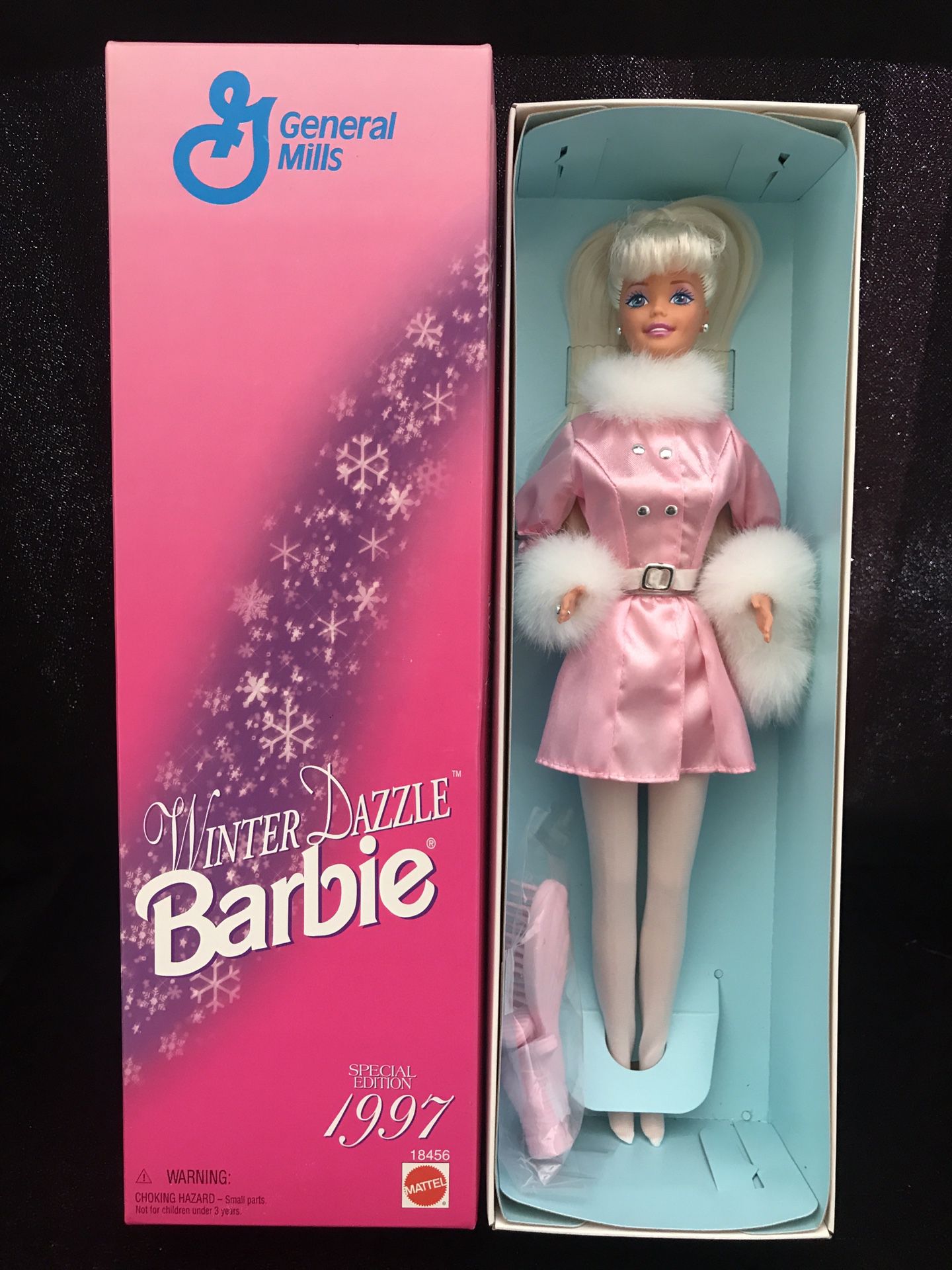 1997 Mattel General Mills Special Edition Winter Dazzle Barbie Doll 18456 NEW