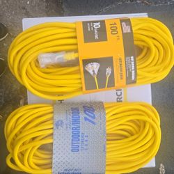 Extensiones Eléctricas De 100 Pies Calibre 12 Para Roofing,construccion Nuevas $45 Cad Una Con 3way**