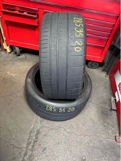 20” tires 285/35/20 pirelli with free installation $80 both