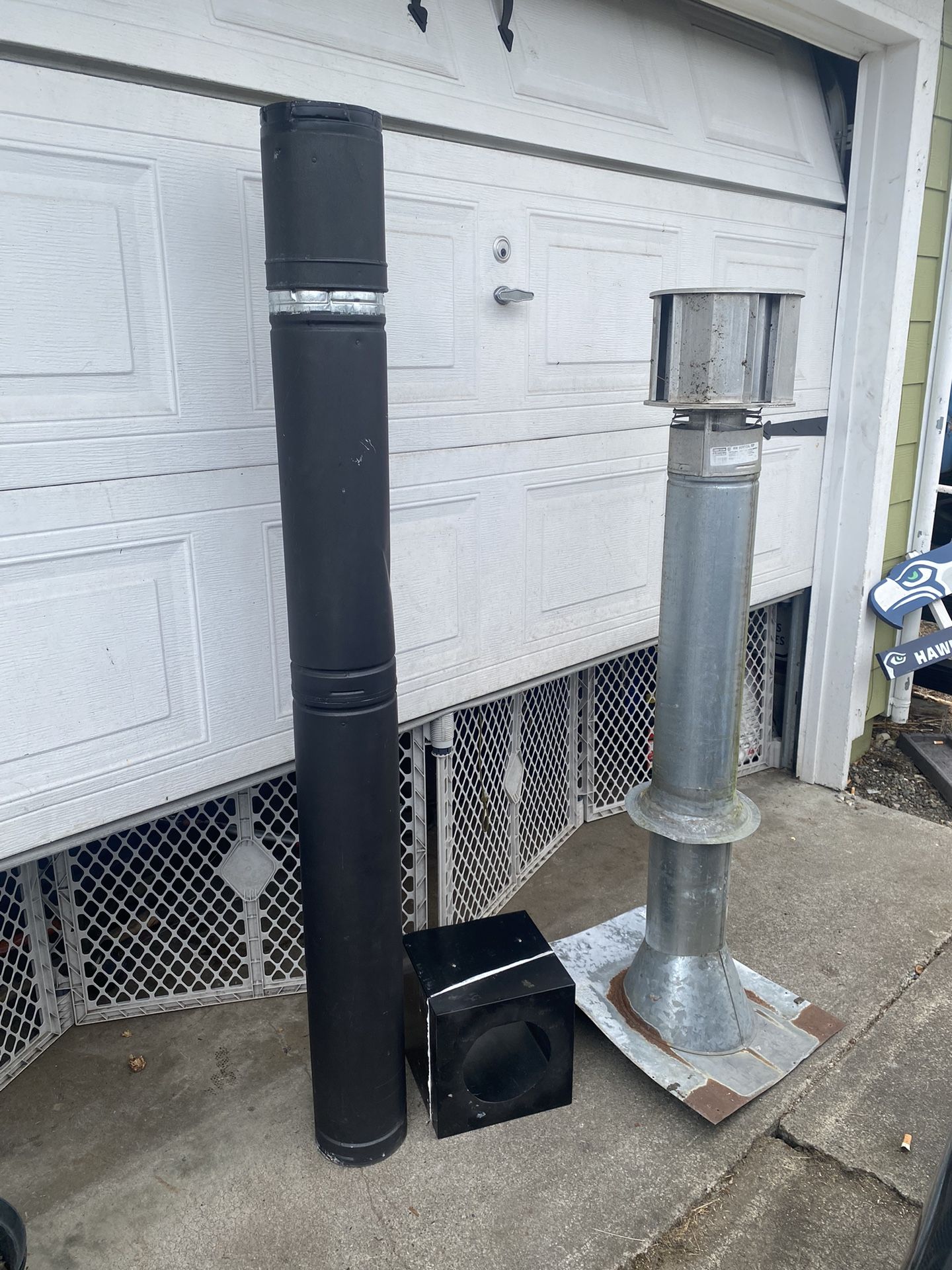 4” Double Walled Stove Pipe Set For Gas