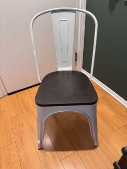 Metal Chairs (White/ Distressed)