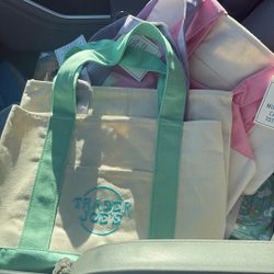 Spring Colors Trader Joes Totes Mini 