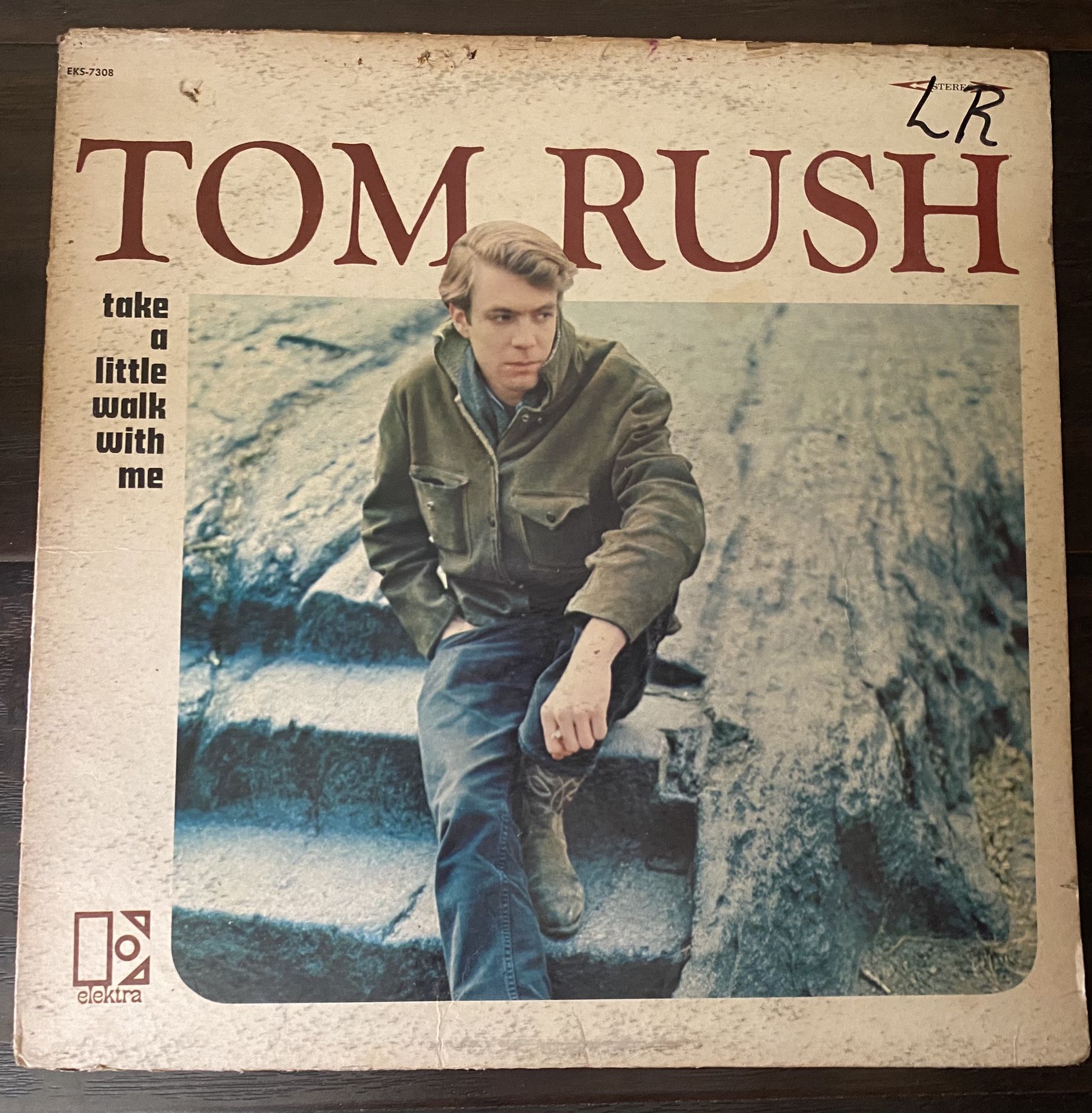 Tom Rush TAKE A LITTLE WALK WITH ME Elektra EKS 7308 Vinyl LP Record Folk Music Vintage
