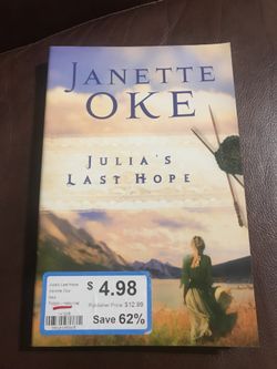 Janette Oke book Julia’s Last Hope. Brand New. Never Read. (Christian book)
