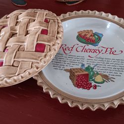 Vintage Covered Pie Dish