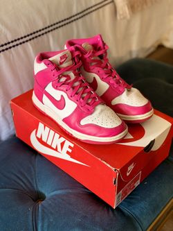 Nike Dunk Highs Women Sz 7 In Excellent Condition Pink Prime