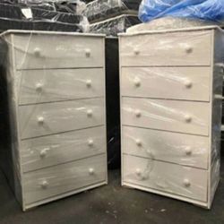 Jumbo Dresser 5 Drawers Compress Wood 🪵 