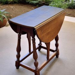 Antique Drop Leaf Table Accent Table