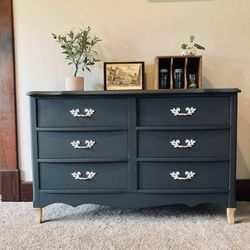 Refinished Vintage French Dresser