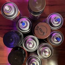 Spray Paint Cans Variety Colors 