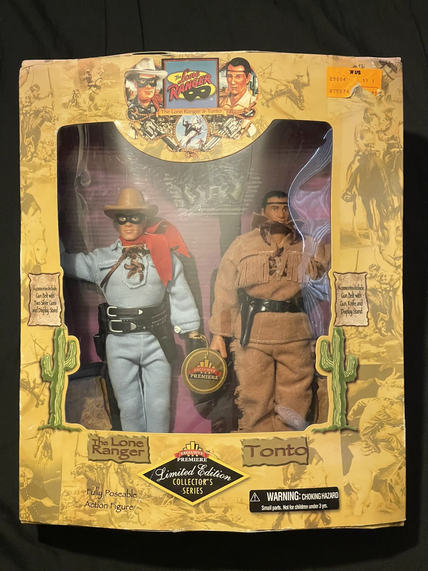 The Lone Ranger and Tonto Action figures Limited Edition Collectors Series 1998