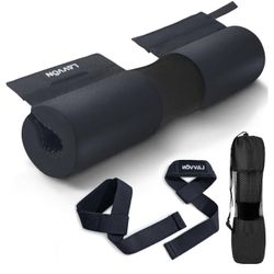 Like New Barbell Squat Pad Set- Nylon Padding AntiSlip- Thick Foam Barbell Pad for Squats Cushion,Lunges&Bar Padding for Hip Thrusts -Standard Olympic