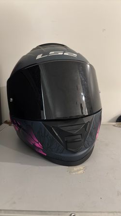 LS2 ASSAULT motorcycle helmet color pink,black size large