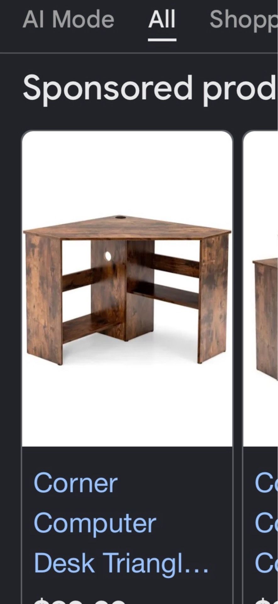 Corner desk
