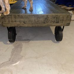 Moving Sale - Industrial Antique Handmade Coffee Table | Purchased For 870