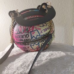 Women's Graffiti Basketball Tote/handbag  (Multi-color)  20$