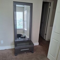 3 Piece Set Dresser, Night Stand And Standing Mirror