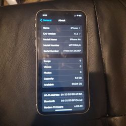 White Iphone XR Unlocked 64GB