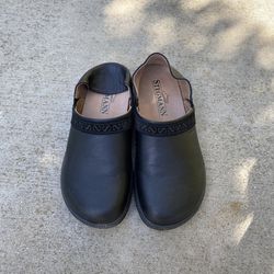 Stegmann Clog/mule, 100% Leather, Black, Women’s Size 8