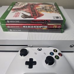 Xbox One S 1TB With Controller And Games