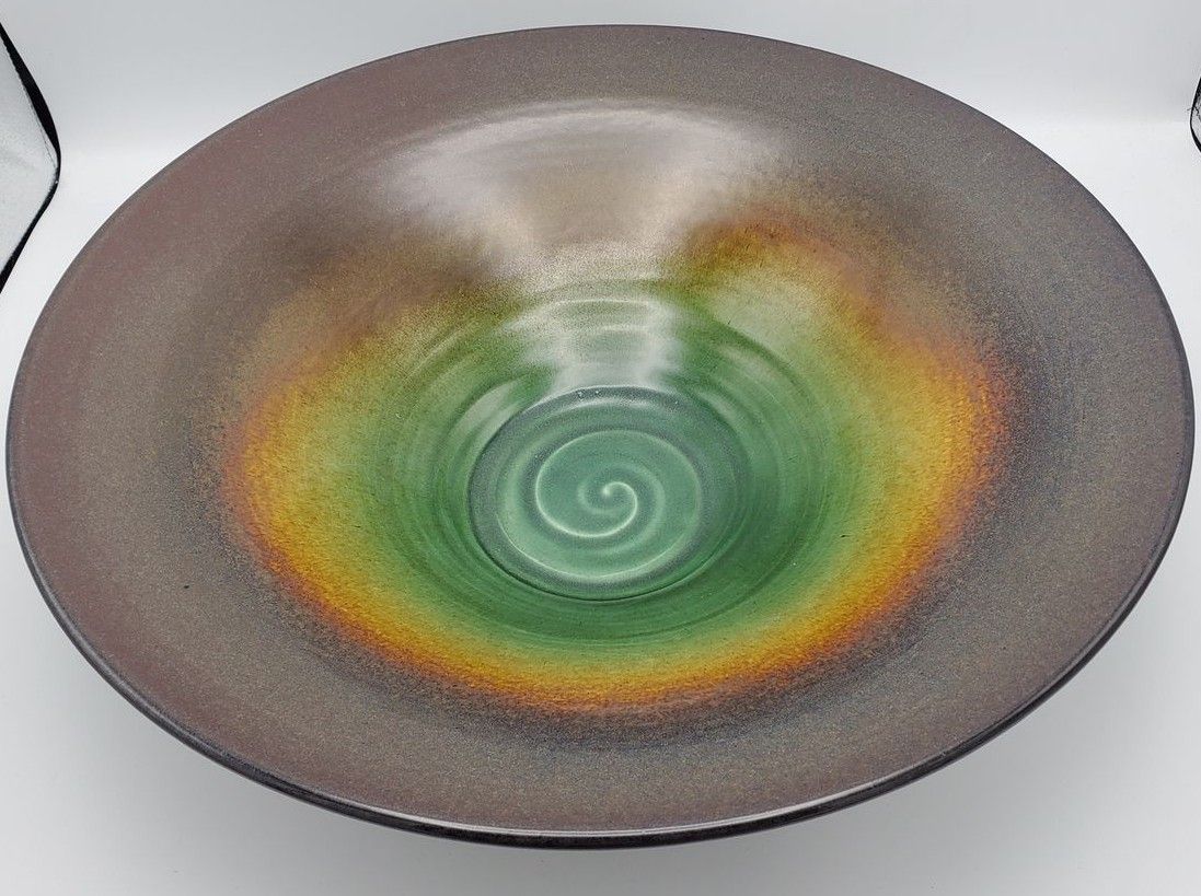 James Diem Swirl Glaze Bowl