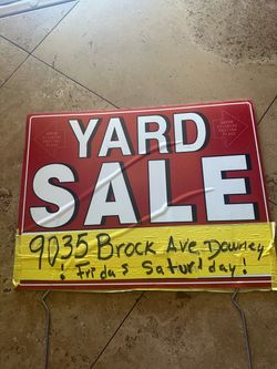 Yard sale los esperamos viernes y sábado 25 y 26