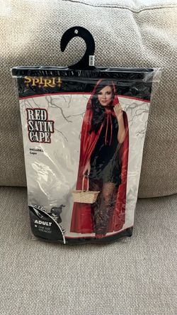 Red Satin Halloween Cape