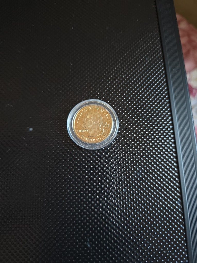 Gold Layered State Quarter