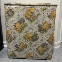Vintage | Rare Disney Classic Winnie the Pooh Laundry Hamper (1990s) HAS FLAWS