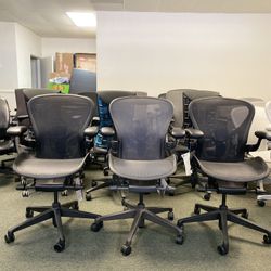 💥 GUARANTEE LOWEST PRICE 💥 HERMAN MILLER AERON CHAIRS ✅ FULLY LOADED ✅ 12 YEARS WARRANTY ✅ pick up at the store-deliver-ship all US.