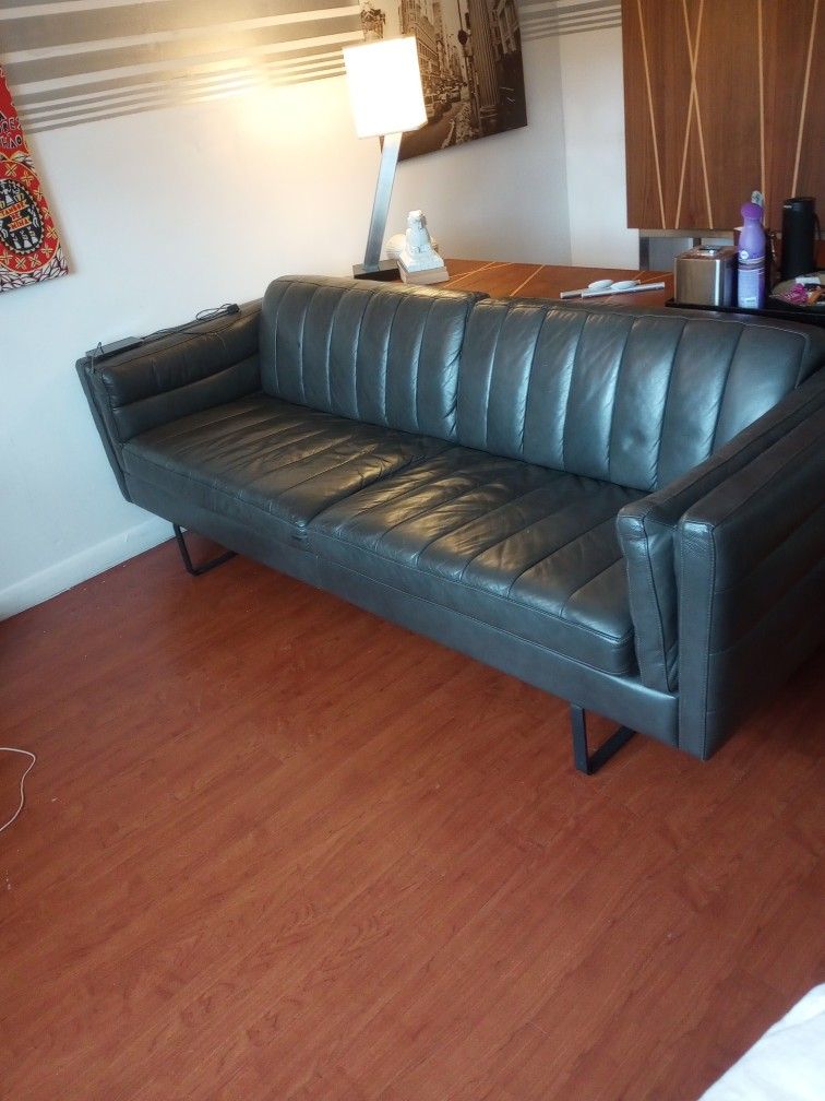 Leather sofa