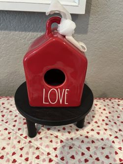 Mini Red Love birdhouse