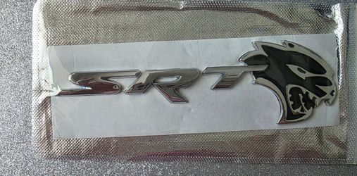 Dodge SRT Hellcat Emblem Badge Chrome