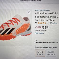 adidas Unisex-Child X Speedportal Messi Turf Soccer Shoe