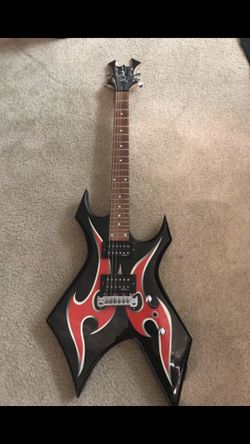 B. C. Rich Warlock electric guitar