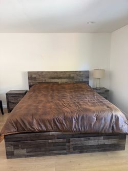 King size bed set and mattress