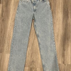 The 90s straight ultra high rise jeans
