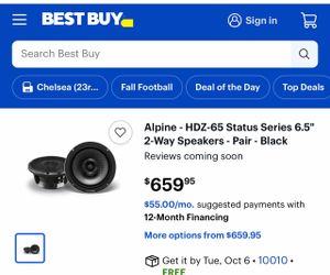 HDZ-65 Alpine Speakers