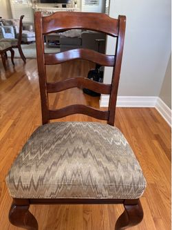 6 solid wood dining chairs